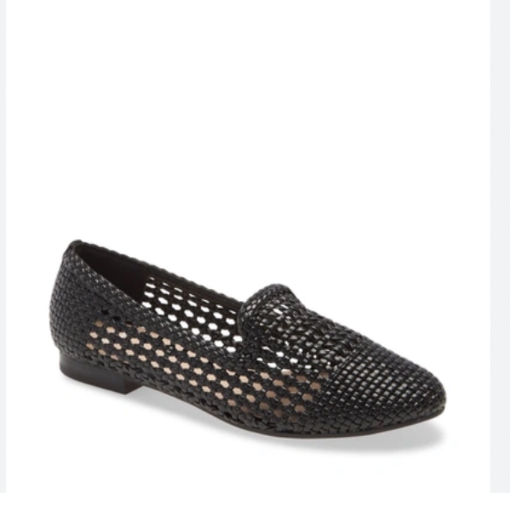 Bp Wesley Woven Flat Womens 11 Black Faux Leather